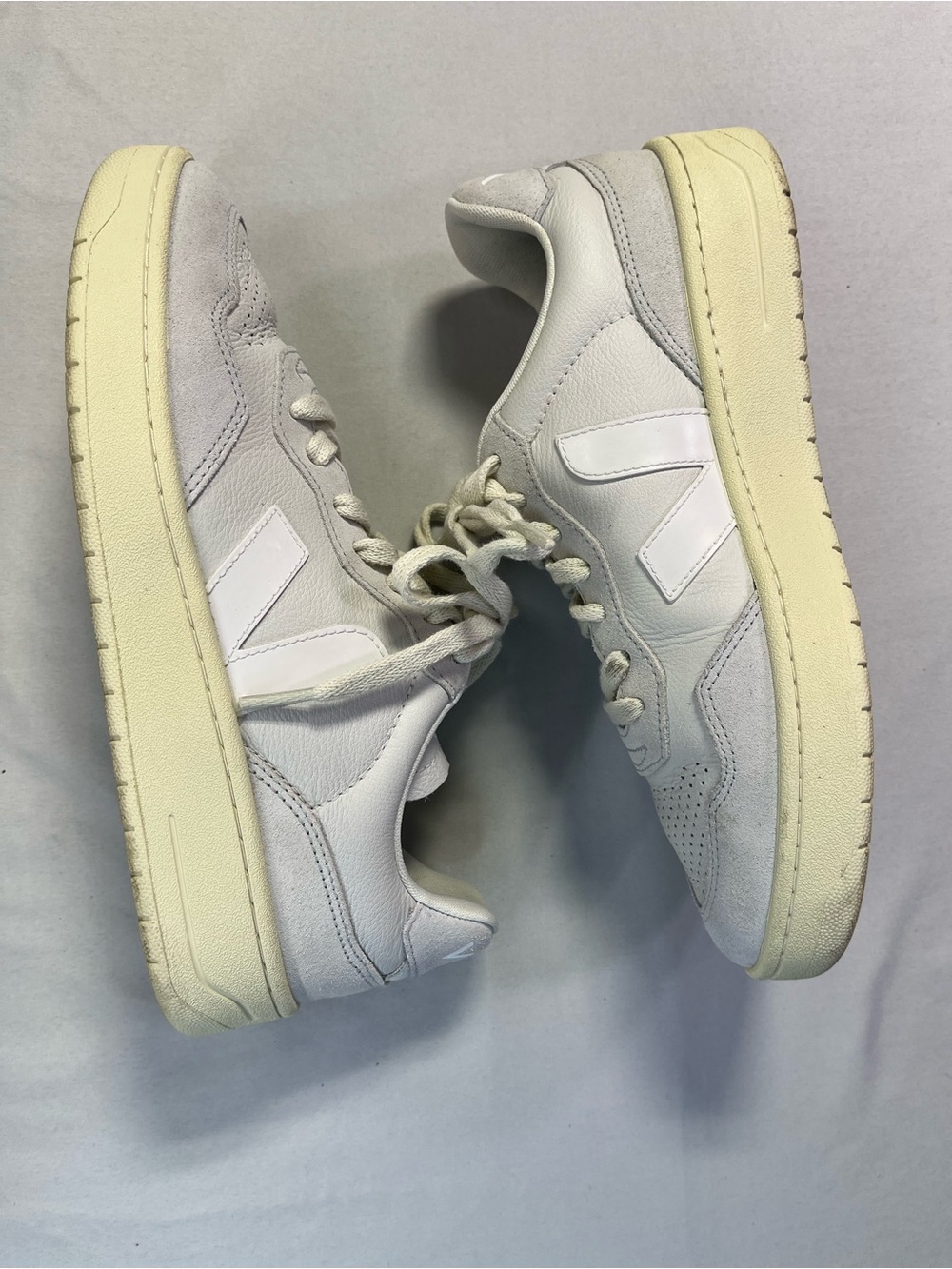 Veja V-90 Leather Extra White Shoes Sneakers - 8 EUC! - Picture 9 of 12